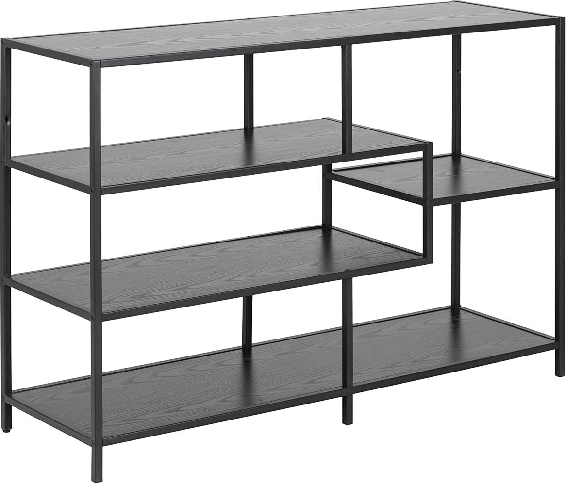 Bücherregal SEAFORD Sideboard Metall und Esche schwarz Bild 1