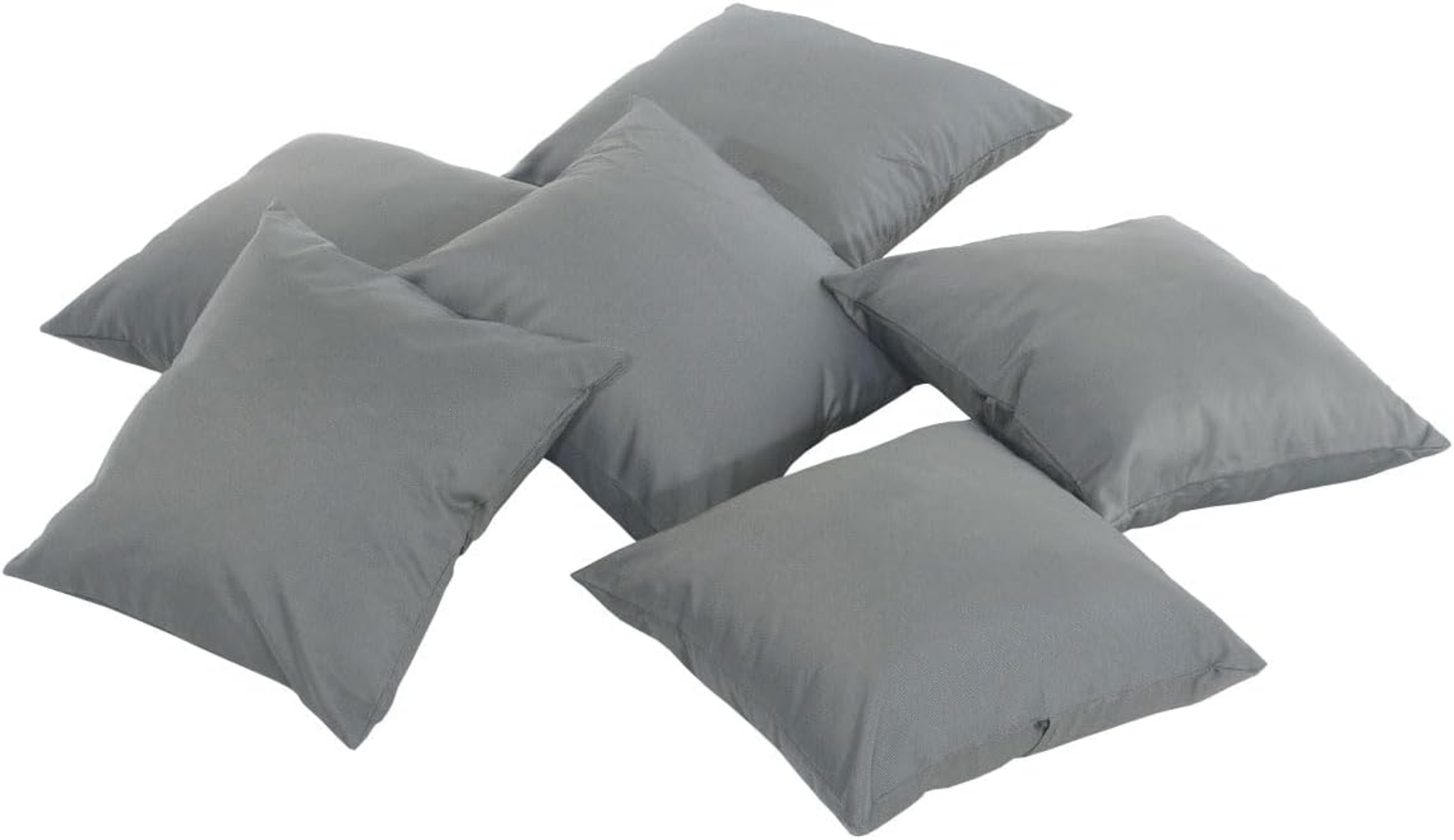 CLP 6x Deko-Kissen 45x45 cm,eisengrau Bild 1