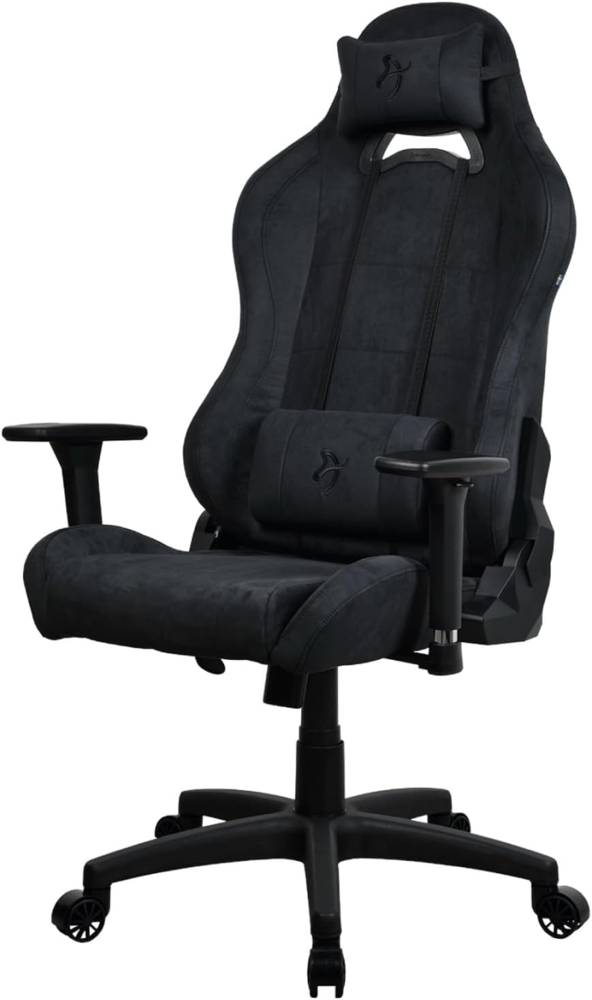 Arozzi Torretta Premium Supersoft™ Ergonomischer Gaming- und Bürostuhl mit fortschrittlichem Sitzmechanismus, 3D-Armlehnen, hohe Rückenlehne, drehbare Neigungswippe, 2 Stützkissen – [Pure Black] Bild 1