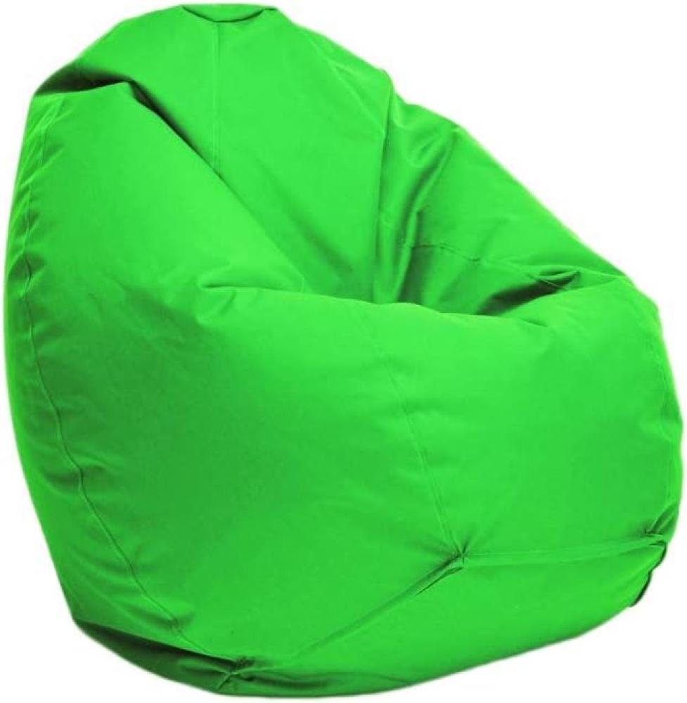 Bruni Riesen-Sitzsack Classico L in Grün – XXL Sitzsack mit Innensack zum Lesen, Abnehmbarer Bezug, lebensmittelechte EPS-Perlen als Bean-Bag-Füllung, aus Deutschland Bild 1