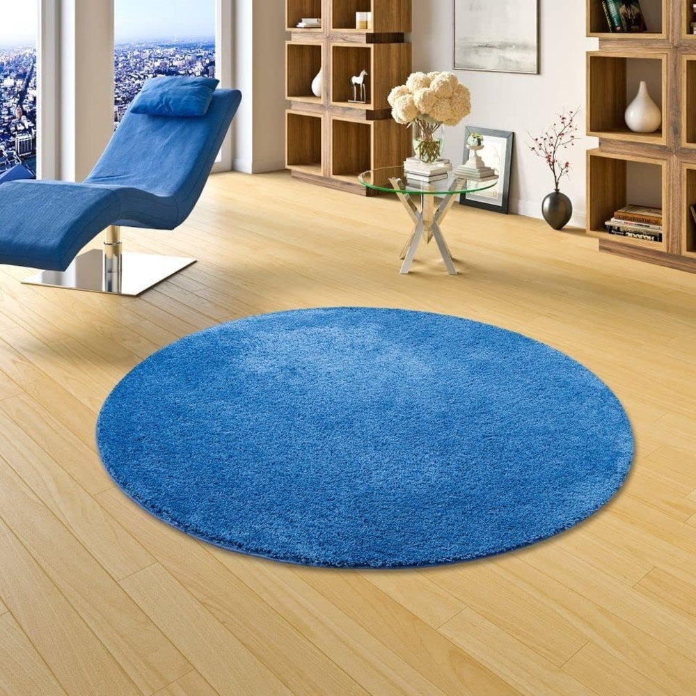 Snapstyle Hochflor-Teppich Hochflor Shaggy Teppich Palace Rund, Rund, Höhe: 36 mm Bild 1