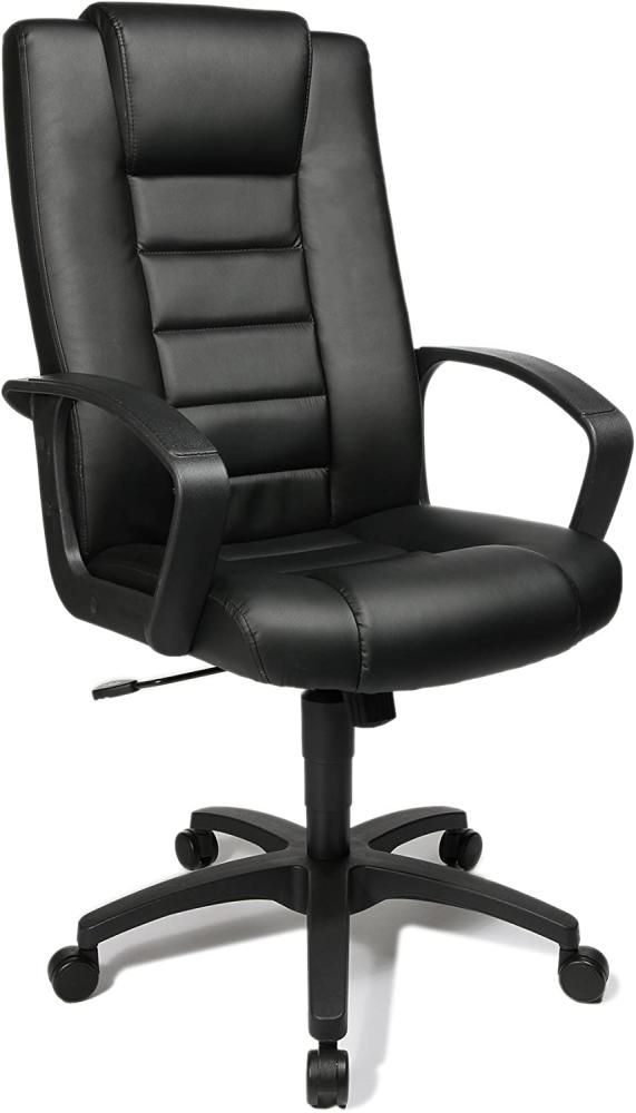 Topstar 7800D60 Chefsessel Comfort Point 10, Bezugsstoff Kunstleder schwarz/schwarz, Teppichbodenrollen Bild 1