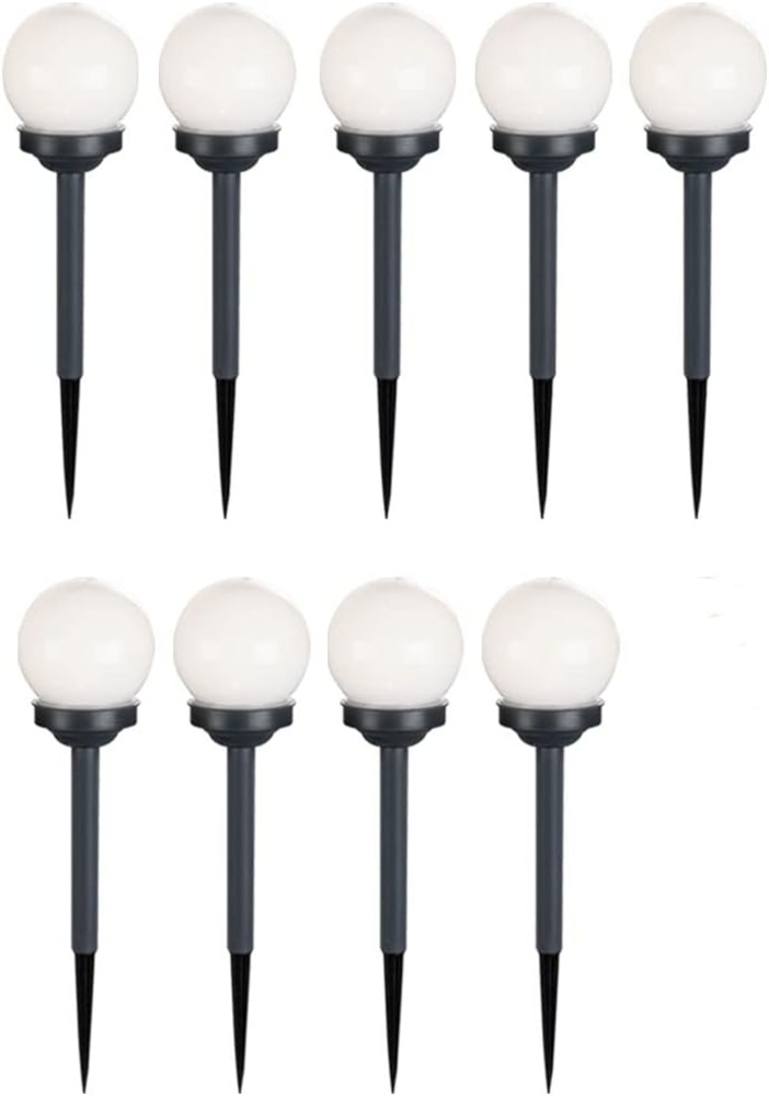 GLOBO LIGHTING LED Gartenleuchte, LED-Leuchtmittel fest verbaut, 9er Set LED Solar Kugel Lampen Garten Weg Beleuchtung Außen Erdspieß Bild 1