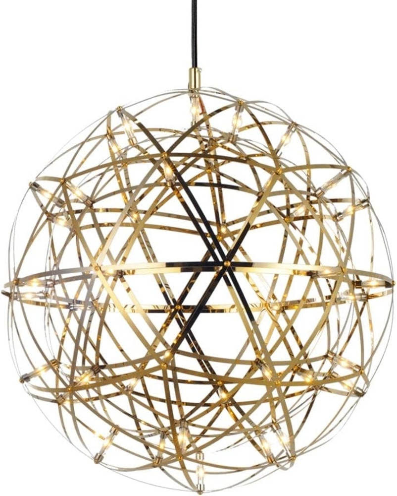 s.luce Atom LED-Hängeleuchte Dimmbar Gold Ø 50cm Bild 1