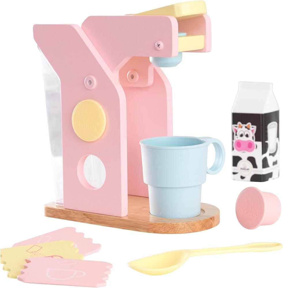 KidKraft Kaffeemaschinen-Spielset 10-tlg. Pastellfarben 63380 Bild 1