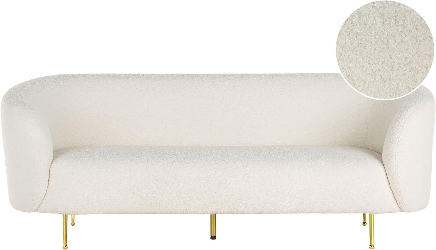 3-Sitzer Sofa Bouclé weiß LOEN Bild 1