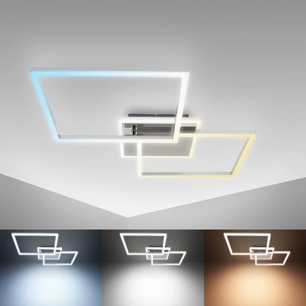 B.K.Licht Deckenleuchte BKL1440, Dimmfunktion, LED fest integriert, LED-Deckenlampe dimmbar, LED Frame schwenkbar, Wohnzimmer-Leuchte mit CCT Farbtemperatur-Steuerung 2700K-6500K, Leuchtmittel 40 Watt 4.200lm, IP20, Timer, Nachtlichtfunktion, inkl Fern... Bild 1