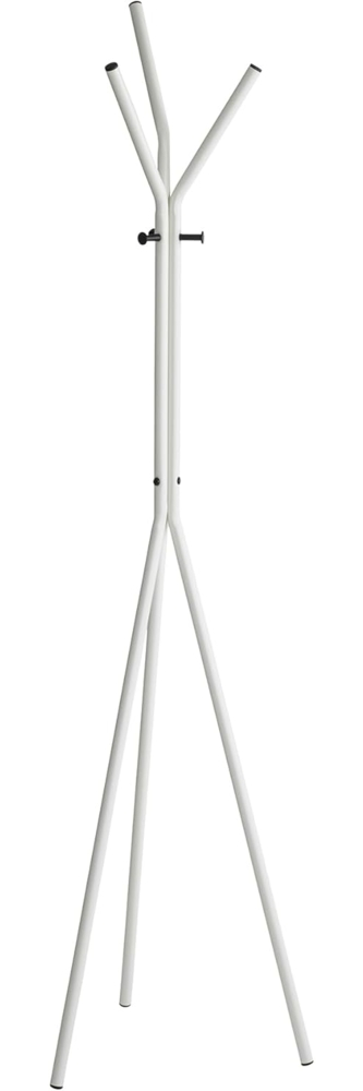 HAKU Möbel Garderobenständer, schwarz, weiß, Metall - Maße: H 178 x Ø 46 cm, Style: Modern Bild 1