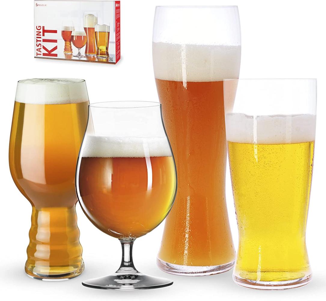 Spiegelau & Nachtmann 4-teiliges Bier-Verkostungs-Glas-Set, Kristallglas, 4991695, Tasting-Kit, Beer Classics Bild 1