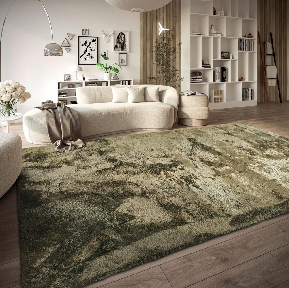 ELLE DECORATION Hochflor-Teppich Calida, rechteckig, Höhe: 28 mm, Langflor, Shaggy, einfarbig, flauschig, weich, glänzend, modern, uni Bild 1