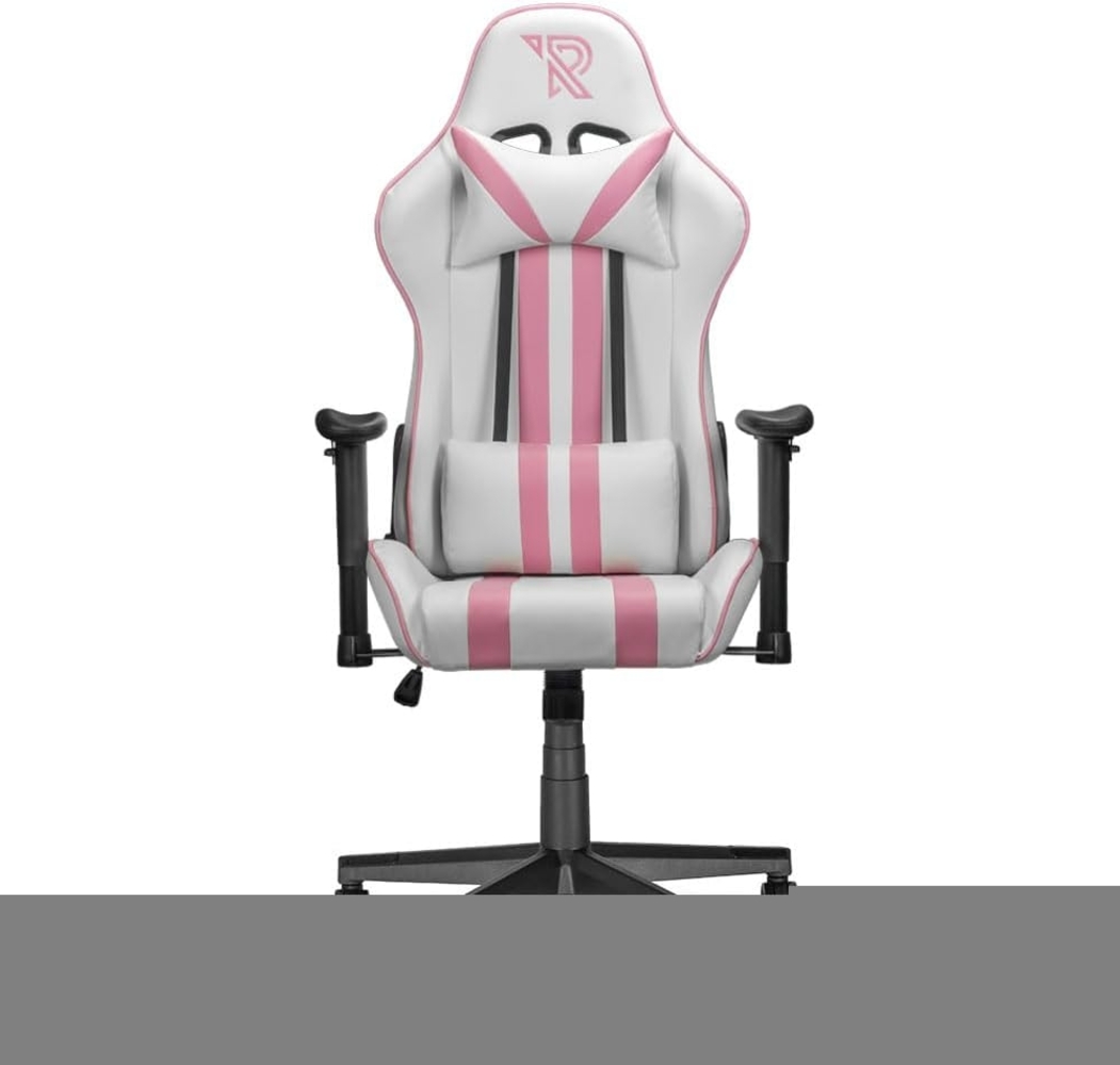 Ranqer Felix Gaming Stuhl weiß / rosa - RQ-FELIX-WHTPNK-1 Bild 1