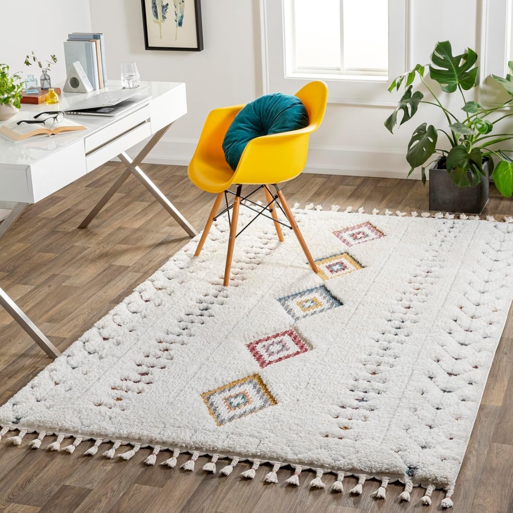 Livabliss Hochflor-Teppich MARACAIBO, rechteckig, Höhe: 35 mm, Shaggy Hochflorteppich, Weicher, Flauschiger, Boho Wohnzimmerteppich Bild 1
