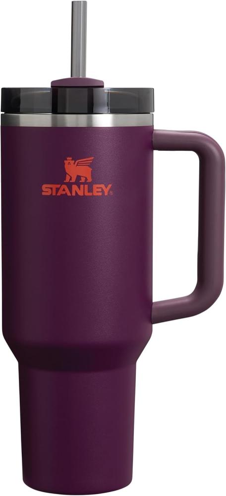 STANLEY Quencher H2.0 FlowState Trinkflasche mit Strohhalm 1.2L - Thermobecher Kühlt 11 Stunden - 48 Stunden Eisgekühlt - Spülmaschinenfest - Thermosflasche BPA Frei - Kaffeebecher To Go - Plum Bild 1