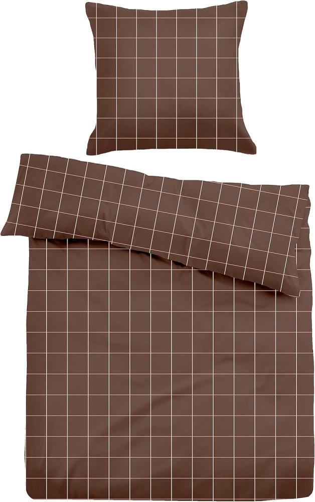 Tom Tailor Flanell Bettwäsche Time brown|155x220 cm + 80x80 cm Bild 1