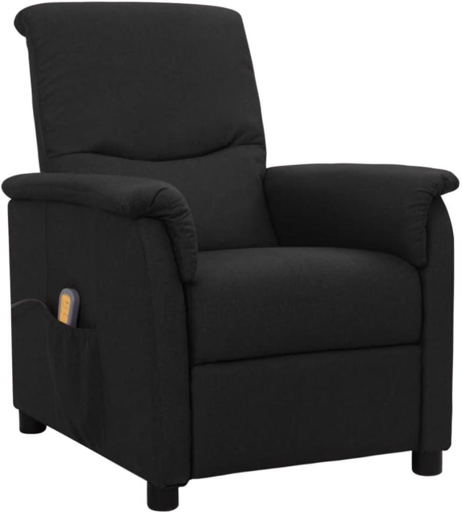 vidaXL Massagesessel Schwarz Stoff [338908] Bild 1