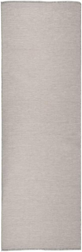 vidaXL Outdoor-Teppich Flachgewebe 80x250 cm Taupe Bild 1