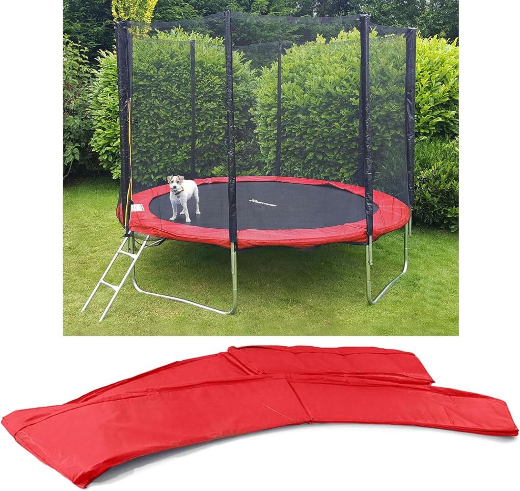 Trampolin Schutz Rand Abdeckung für Sprungfedern 244 CM Rot Bild 1