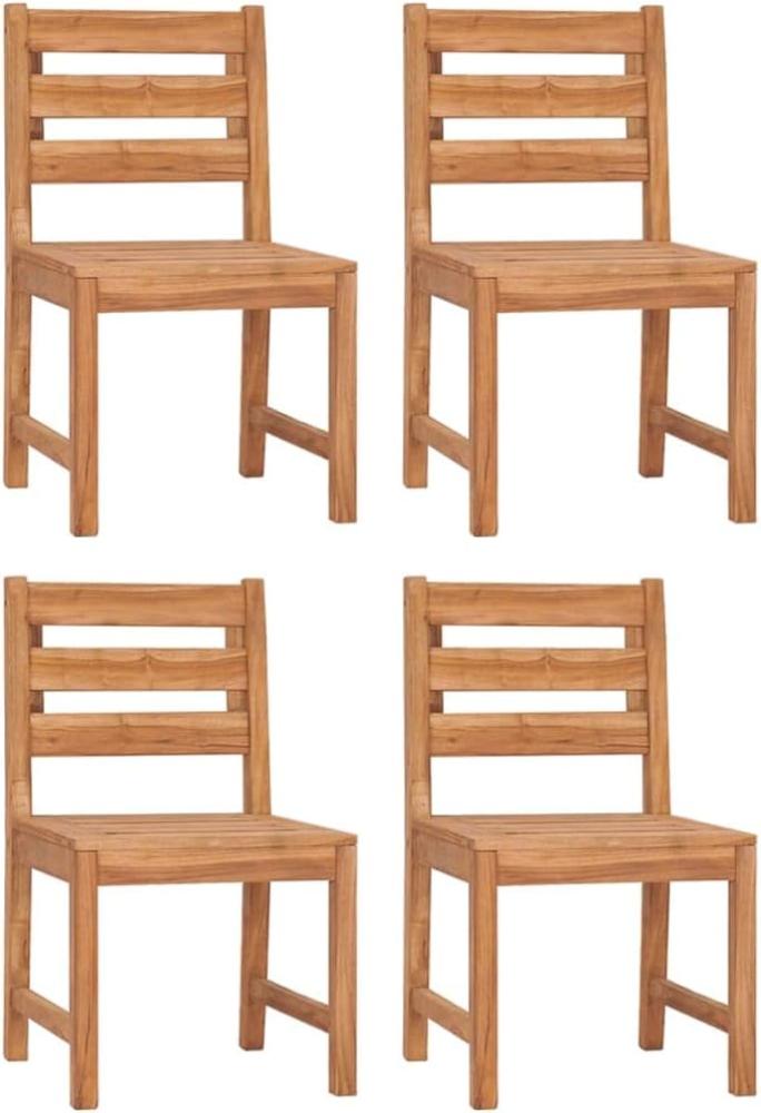 vidaXL Gartenstühle 4 Stk. Massivholz Teak 3157174 Bild 1