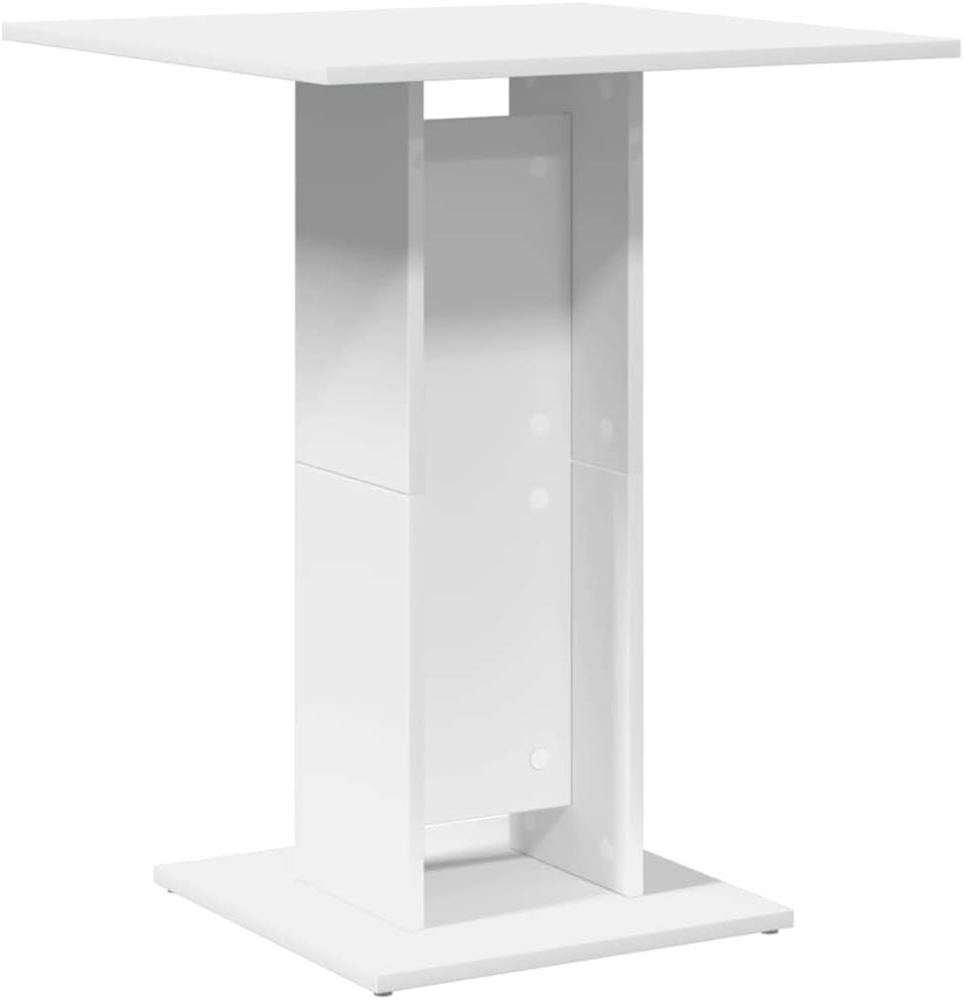 vidaXL Bistrotisch Weiß 60x60x75 cm Holzwerkstoff 802102 Bild 1