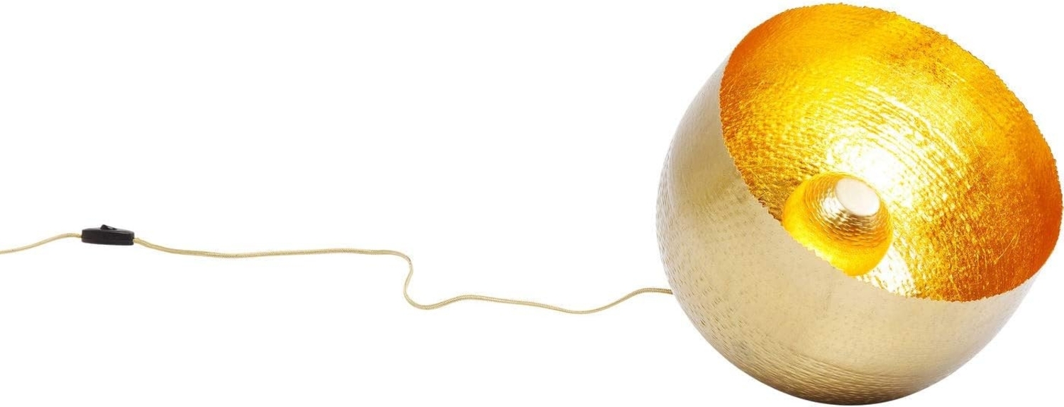 Kare Design Bodenleuchte Apollon, Gold, 35cm Durchmesser, Bodenlampe, Stehleuchte, Stahlgestell, rund, kein Leuchtmittel inklusive, 25 x 35 x 35 cm (H/B/T) Bild 1