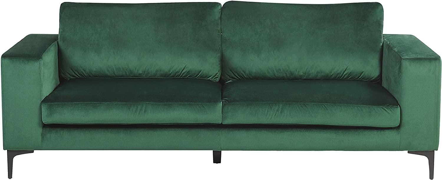 3-Sitzer Sofa Samtstoff grün VADSTENA Bild 1