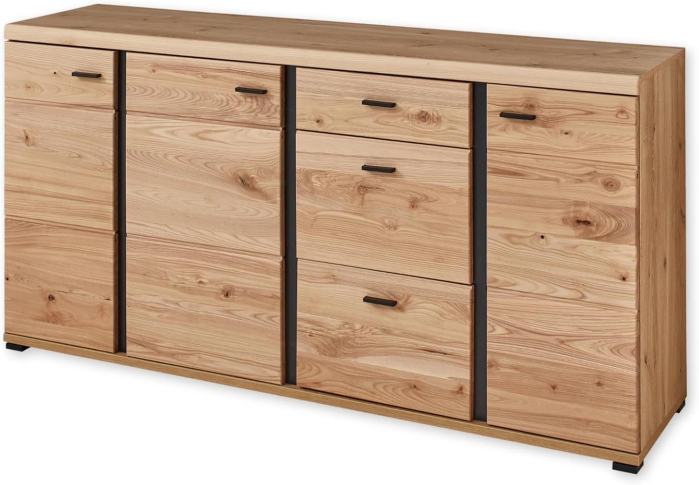 SONOS Sideboard mit Schubladen in Altesche massiv, Old Artisan Oak Optik FSC-Zertifiziert - Moderne Kommode mit viel Stauraum - 173 x 86 x 42 cm (B/H/T) Bild 1