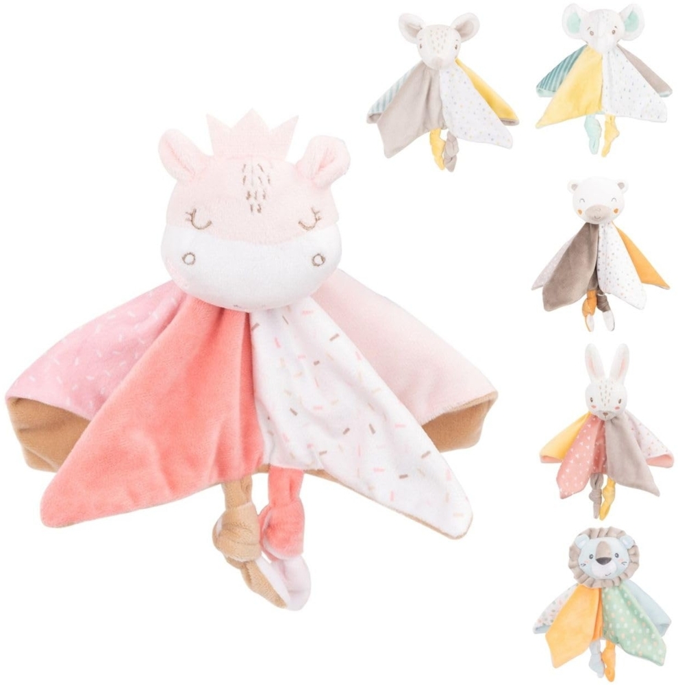 Kikkaboo Baby Schmusetuch Doudou, Rassel, Kuscheltier, Einschlafhilfe, ab Geburt rosa Bild 1