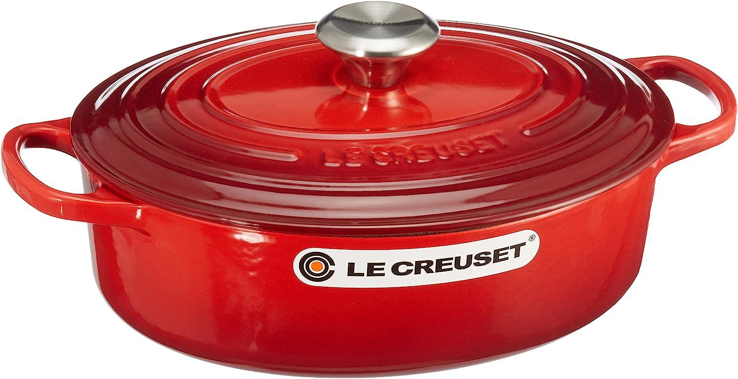 Le Creuset Gourmet-Bräter Signature 27 cm Kirschrot Bild 1