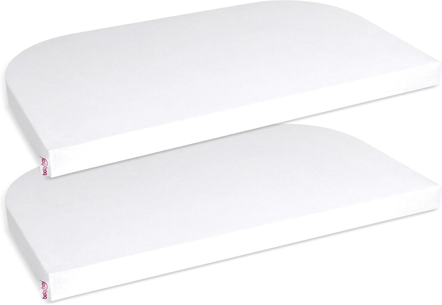 Babybay Jersey Spannbettlaken 2-er Pack, weiß für Babybay Maxi, Mini, Midi, Boxspring und Trend Bild 1