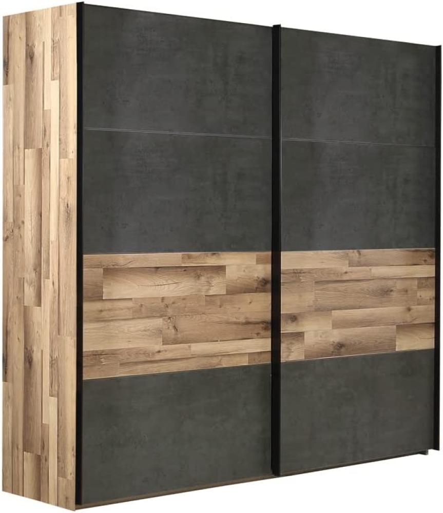 Schwebetürenschrank Richard 5 Stabeiche 221x211x62 cm Bild 1