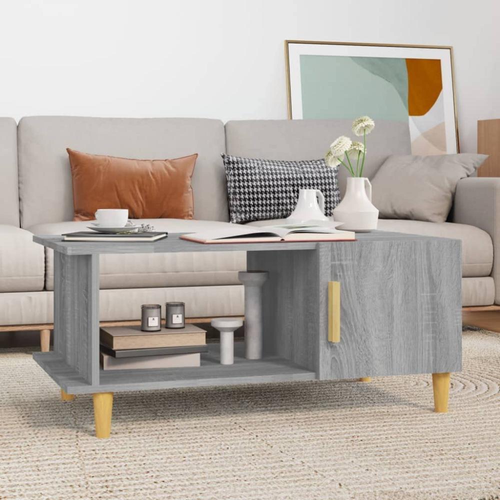 Couchtisch Grau Sonoma 90 x 50 x 40 cm Holzwerkstoff [817544] Bild 1