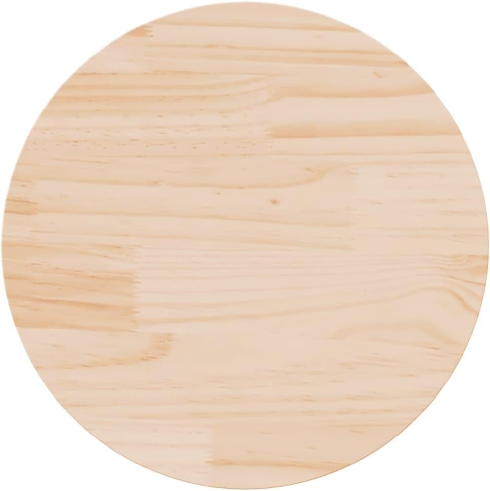 vidaXL Tischplatte Rund Ø50x3 cm Massivholz Kiefer 833661 Bild 1
