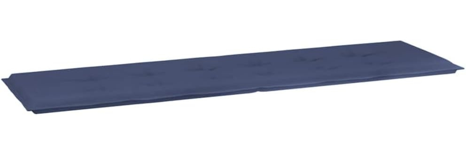 vidaXL Gartenbank-Auflage Marineblau 180x50x4 cm Oxford-Gewebe 378521 Bild 1