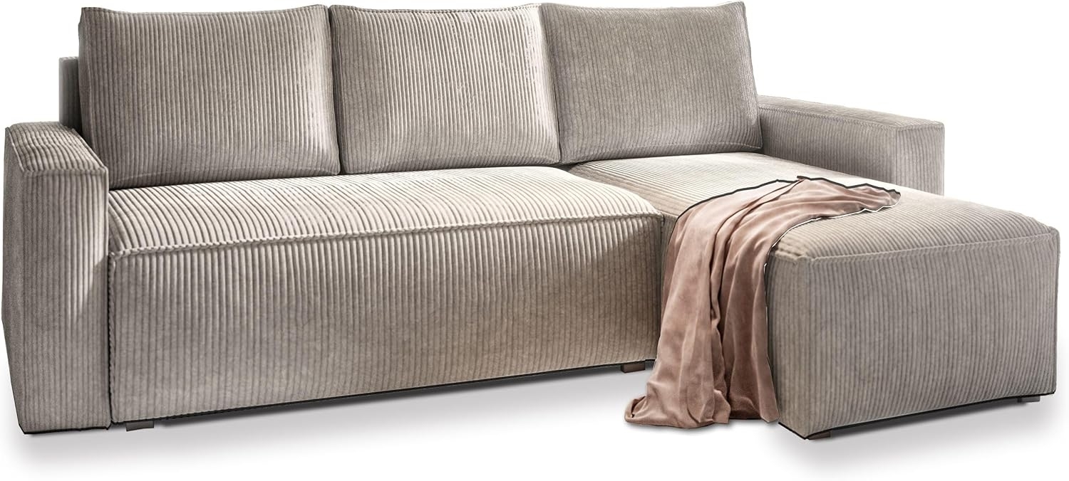 Masseno Ecksofa POTARO mit Schlaffunktion L-Form, Sofa mit Bettkasten Bild 1