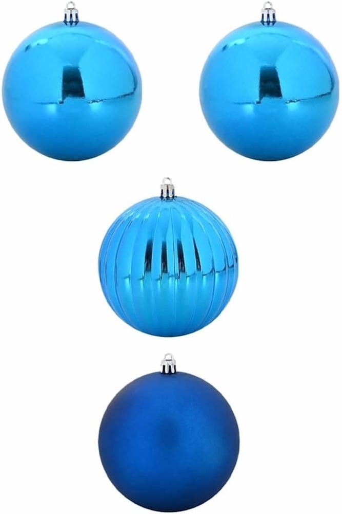 vidaXL Weihnachtskugel-Set 4 pcs Blau Kunststoff 42018883 Bild 1