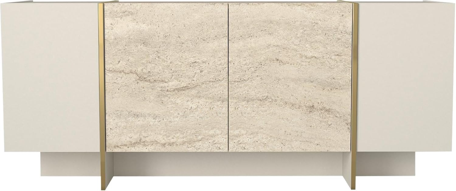 moebel17 Sideboard Veyron in Beige mit Granit Optik, mit Granit Optik Bild 1