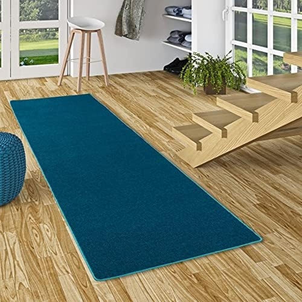 Snapstyle Läufer Hochflor Velours Läufer Teppich Luna, Rechteckig, Höhe: 16 mm Bild 1