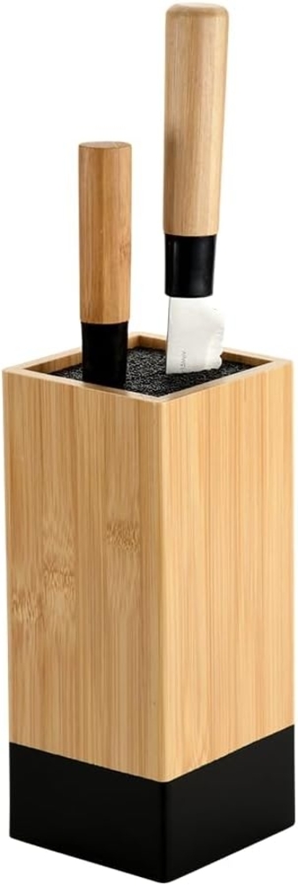 KESPER® Messerblock Messerhalter mit Kunststoffborsten zum variablen Platzieren der Messer (1tlg), aus FSC®-zertifiziertem Bambus, Höhe ca. 23 cm Bild 1