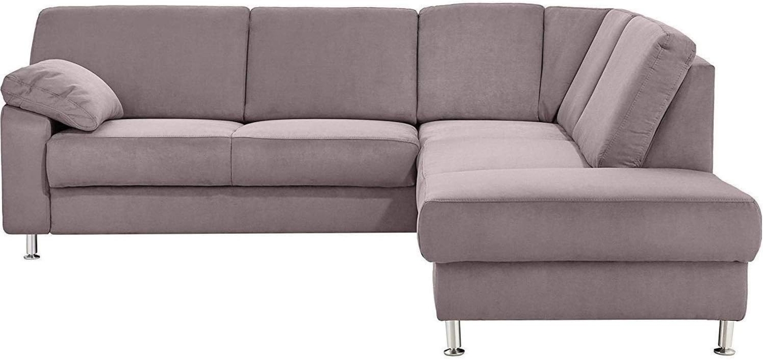 Cavadore Ecksofa Belfast mit Ottomane rechts / Polsterecke mit Federkern / 243 x 88 x 218 / Mikrofaser Anthrazit Bild 1