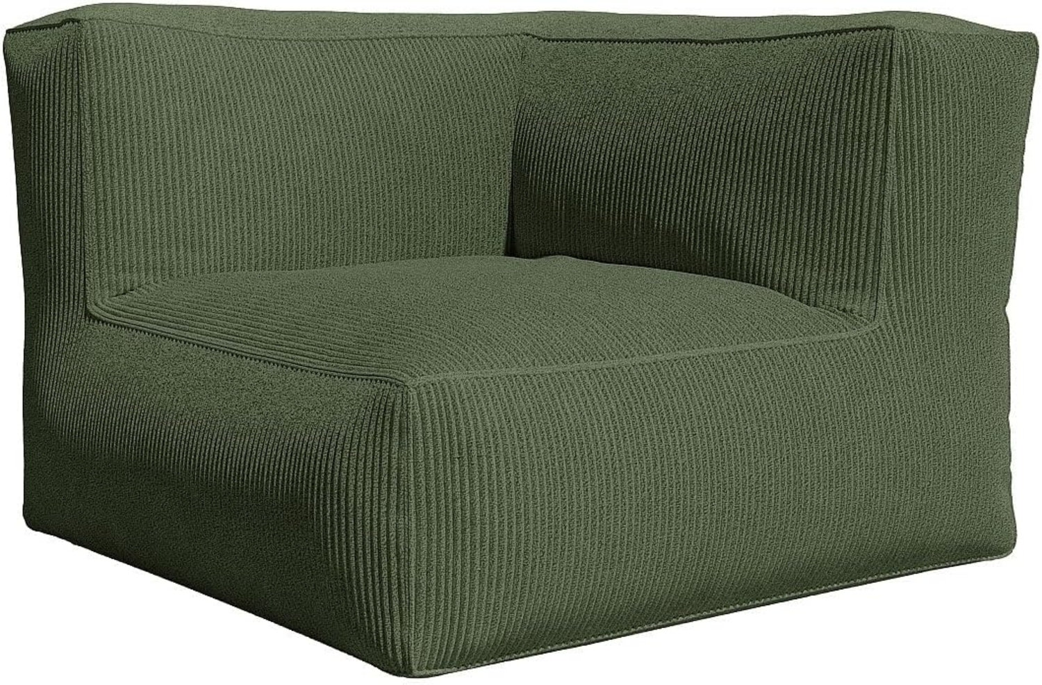 Vente-unique - Ecksessel - Cord - Grün - NOUMARA Bild 1