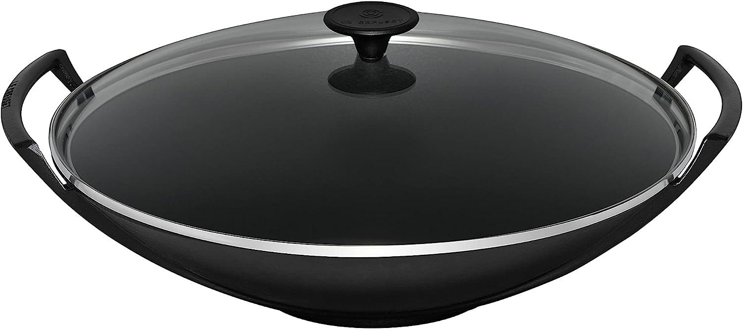 Le Creuset Wok mit Glasdeckel Schwarz - Schwarz - 33 bis 40 cm Bild 1