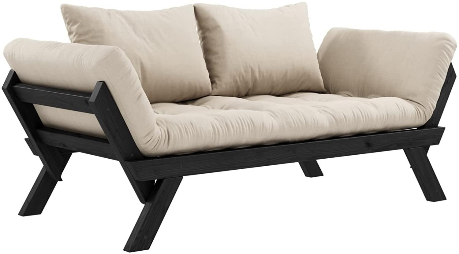 KARUP DESIGN BEBOP Futonsofa Gestell Schwarz Matratze Beige Bild 1