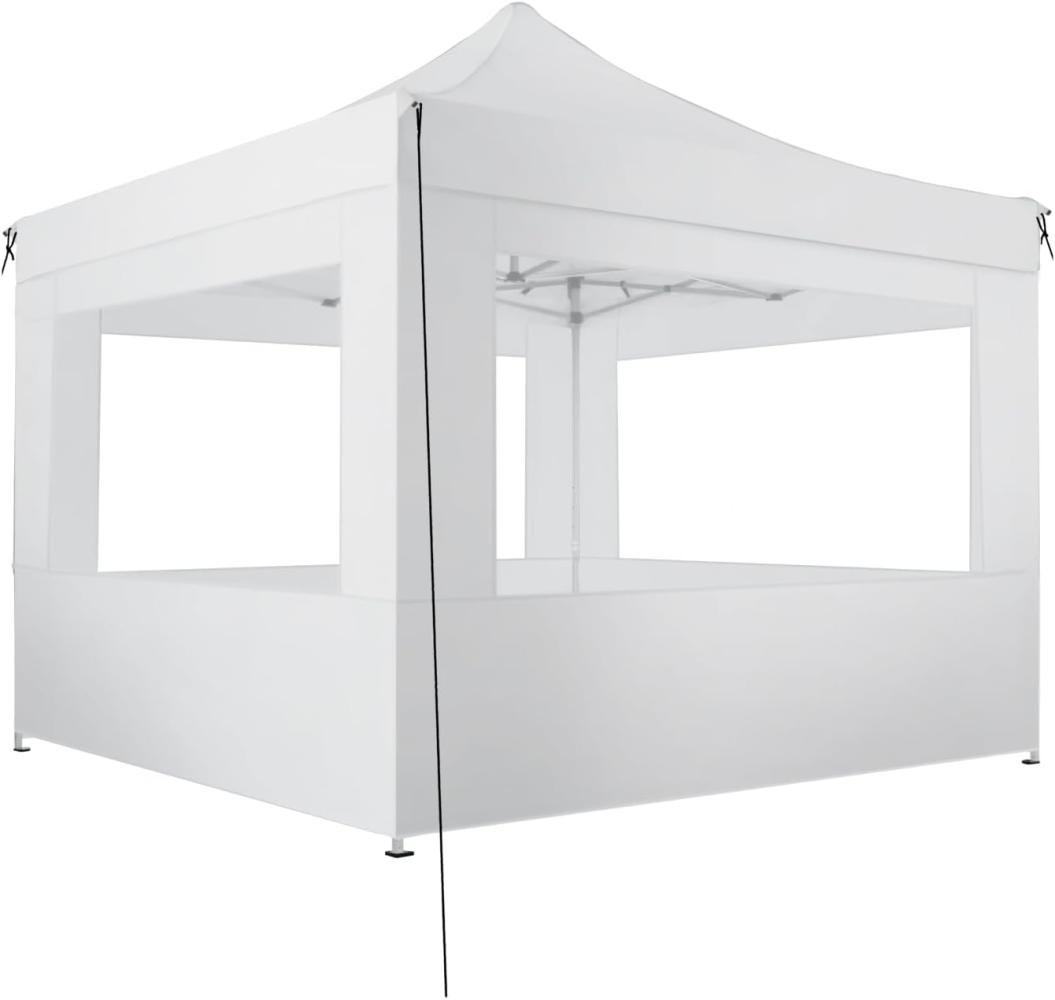 tectake Faltbarer Garten Pavillon 3x3m mit 4 Seitenteilen Faltpavillon weiß Bild 1