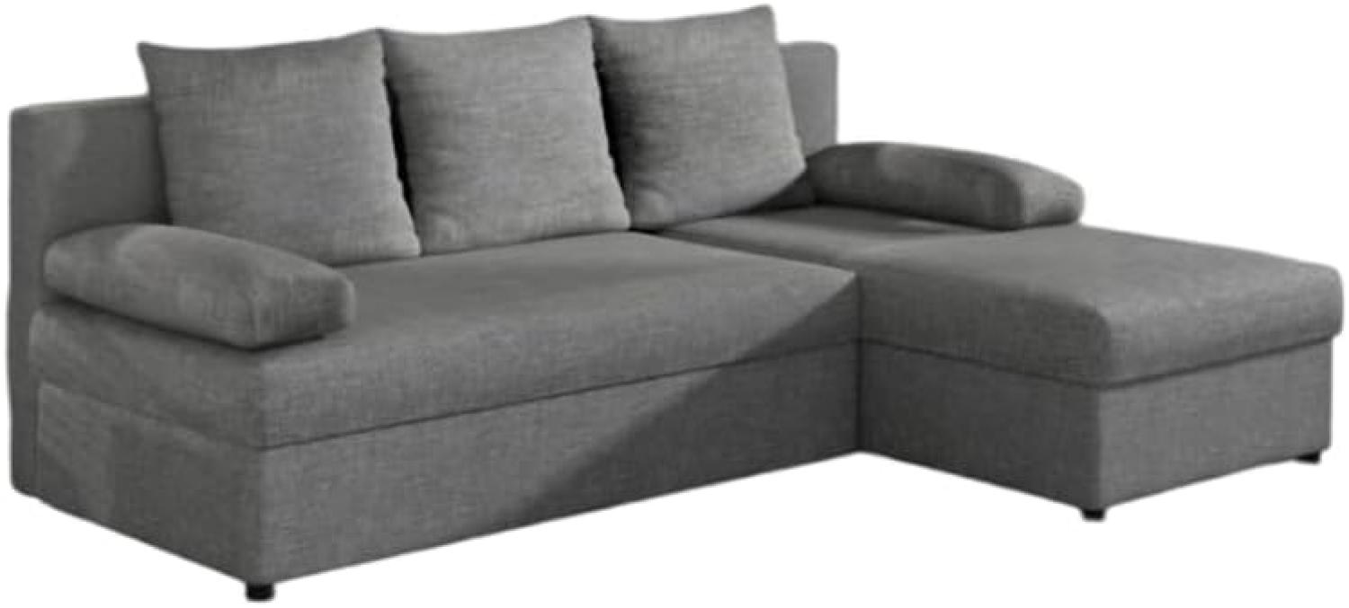 Designer Sofa Cali mit Stauraum und Schlaffunktion Grau Rechts Bild 1