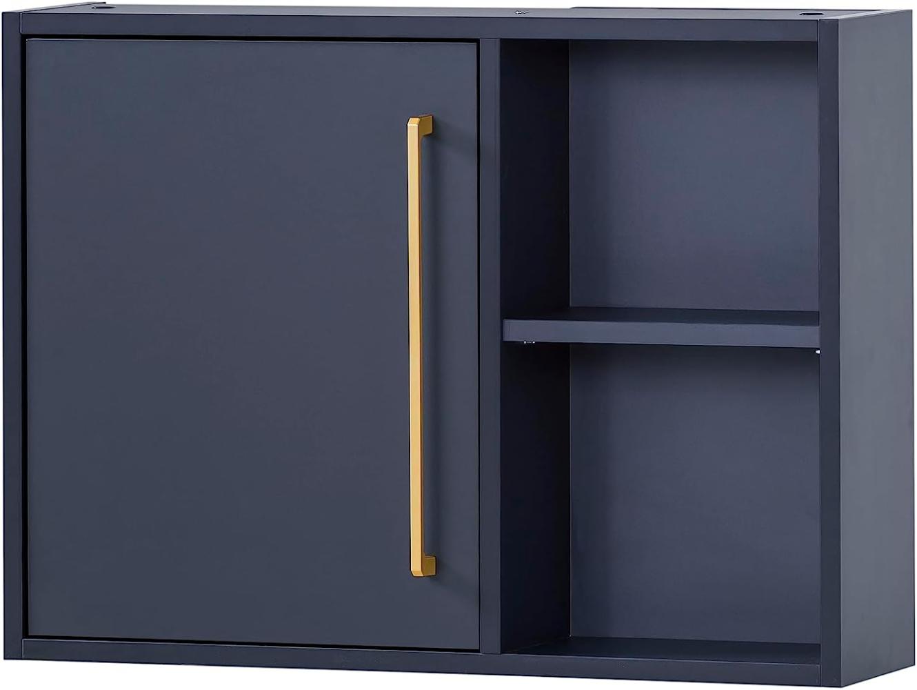 SCHILDMEYER Oberschrank Badschrank Hängeschrank Kent Nachtblau 66,8x48,4x16 cm Bild 1