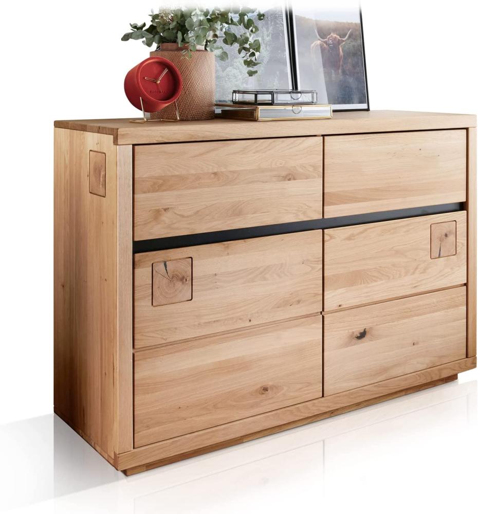 Möbel-Eins CALDERA Sideboard I, Material Massivholz, Wildeiche geölt Bild 1