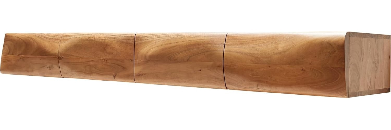 Lowboard New Live-Edge 175 cm Akazie Natur 4 Türen schwebend Bild 1