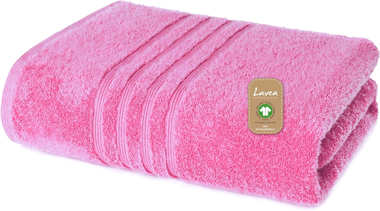 Lavea Handtücher Bali Handtuch 50x100 cm, Weiches Bio-Baumwollfrottee (1-St), pflegeleicht, GOTS-zertifiziert, extra saugstark mit 500g/m² Bild 1