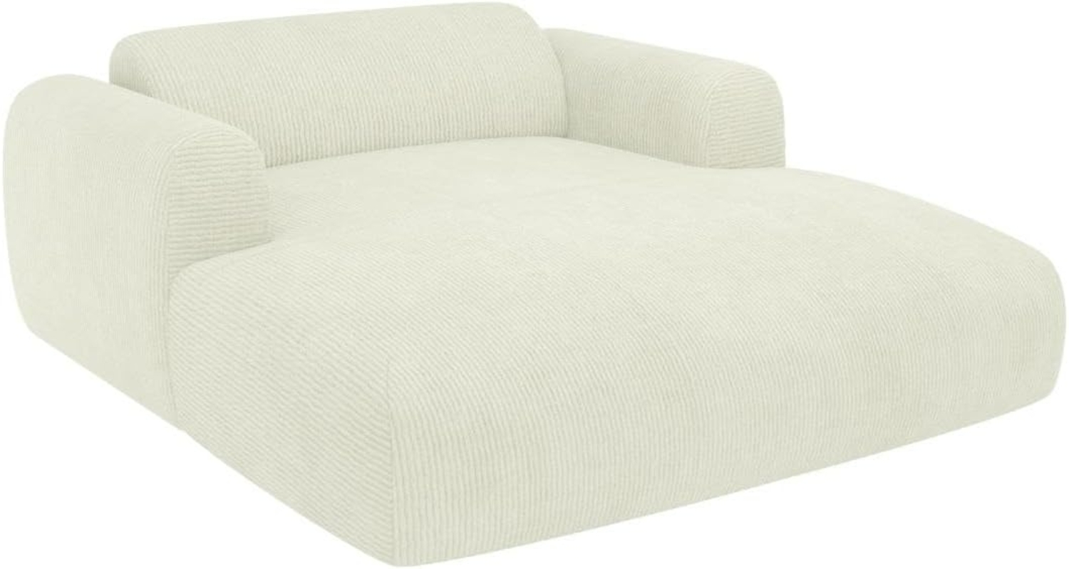 Vente-unique - Recamiere 2-Sitzer - Feincord - Off-White - POGNI Bild 1