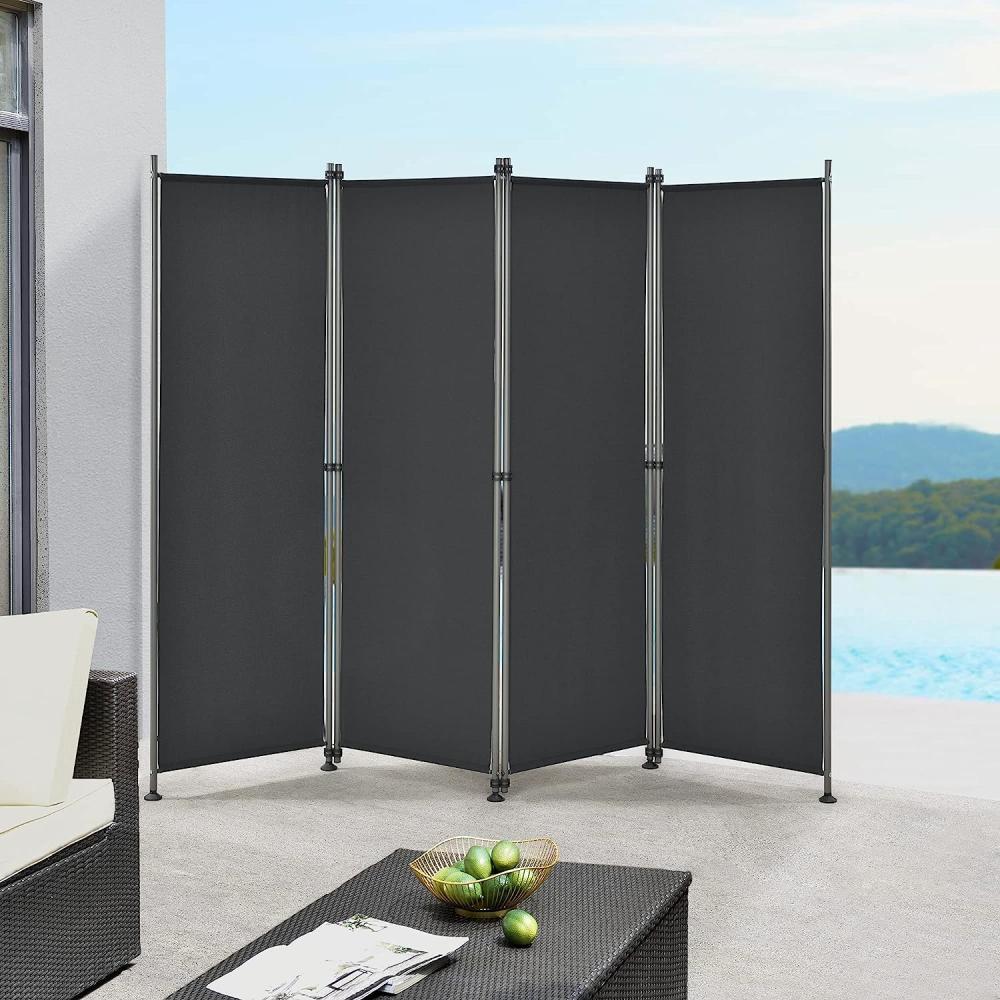 Trennwand Modica Outdoor 170x215 cm Schwarz pro. tec Bild 1